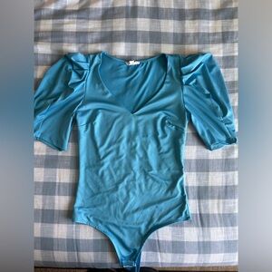 Blue bodysuit